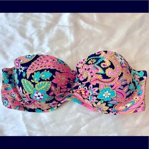 Victoria’s Secret Bandeau Paisley Print Bikini Top